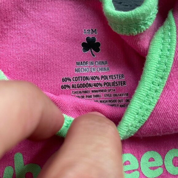 Girls 12 Month St. Patrick's Day Onesie - Picture 2 of 3